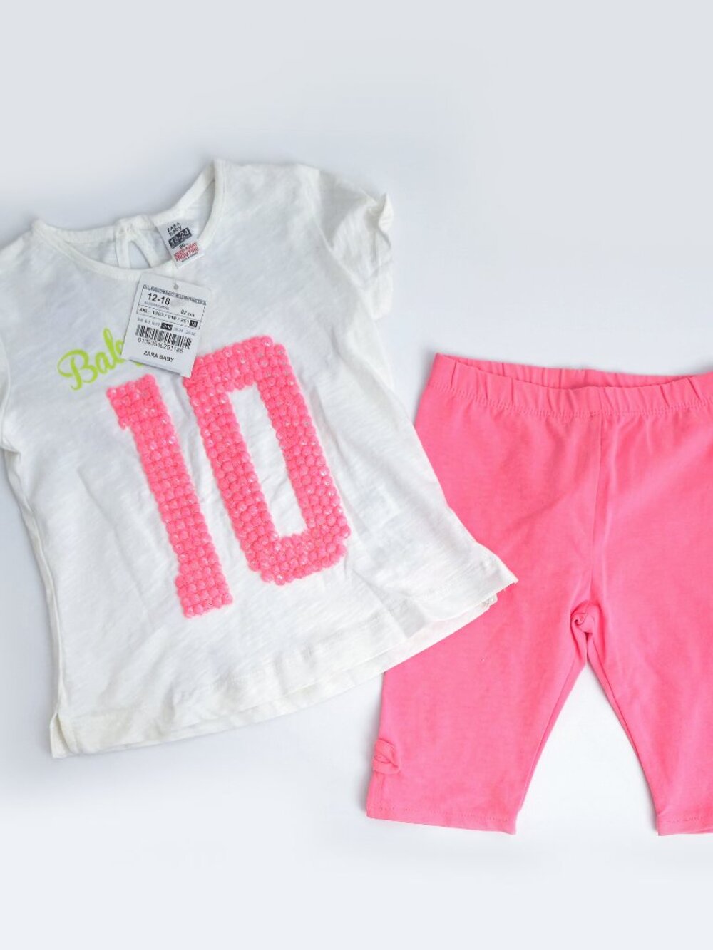 ZARA Baby Pink Summer Set 18–24M | Cute Matching Outfit